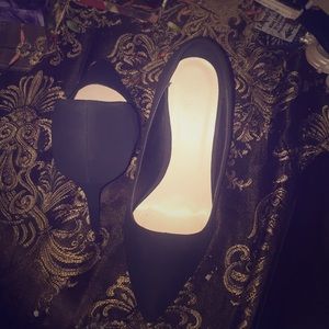 Black suede pumps from Charlotte Russe